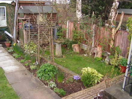 my mum and dads memorial garden - bottom right of garden
