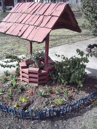 Wishing well garden
