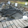 My pond...all pulled apart.