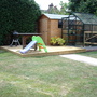 Greenhouse and deck