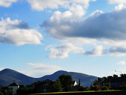 Dundrum Bay looking towards the Mourne's