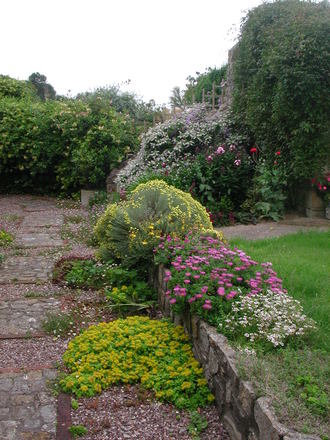 Back garden double wall