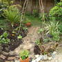 New Path with cottage plants.