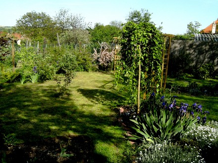 View across lower end of top garden.