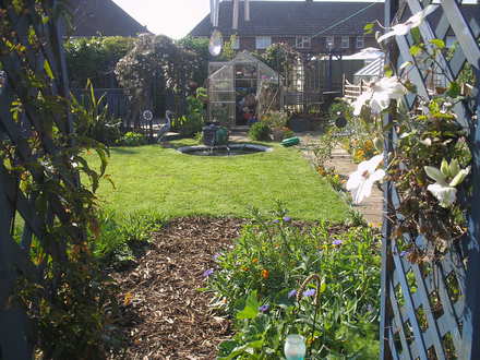 View through archway