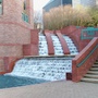 Step fountains at Sesquincentennial Park.