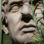 The bust of Brutus that overlooks the Southern Hemisphere garden.