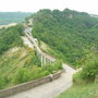 Top of steep hill looking down