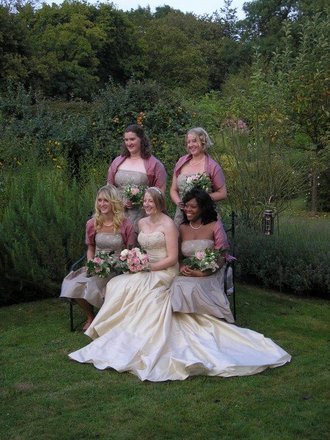 The bride and her maids....