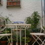 the patio, I change the pot display all the time