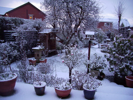 Snow at last.