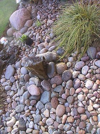 Water feature ~ Seaside pepples 