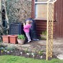 Helping mummy make compost!