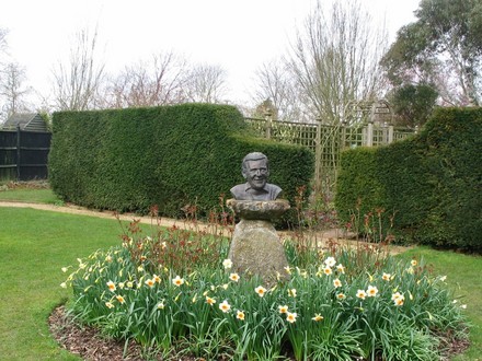 Memorial to the late Geoff hamilton at Barnsdale Gardens