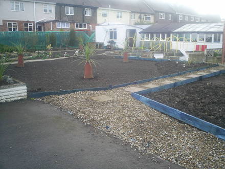 gravel put on allotment paths