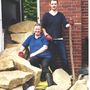Rocks_down_garage_steps_summer_2001_2