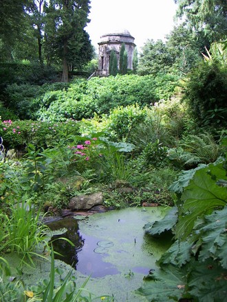 A folly above the pond